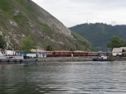 Unser Zug am Balkalsee - Port Baikal