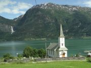 Kirche vor Sogndal