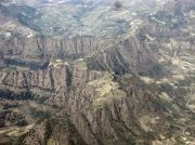 Bild aus dem Flugzeug nach Axum - Westl.Stadt